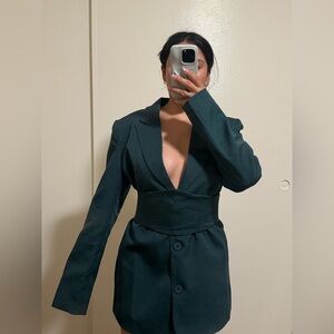 ASOS Dark Green Blazer Dress